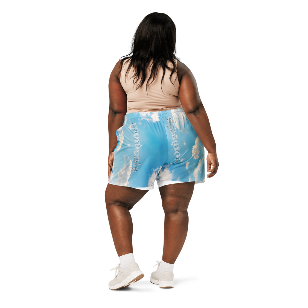 'MOMENTS' ALL-OVER PRINT ATHLETIC SHORTS (UNISEX)