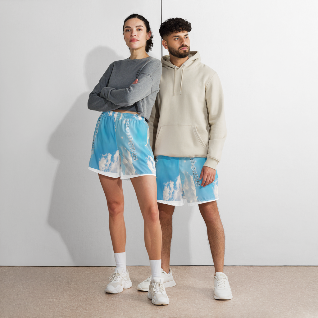 'MOMENTS' ALL-OVER PRINT ATHLETIC SHORTS (UNISEX)