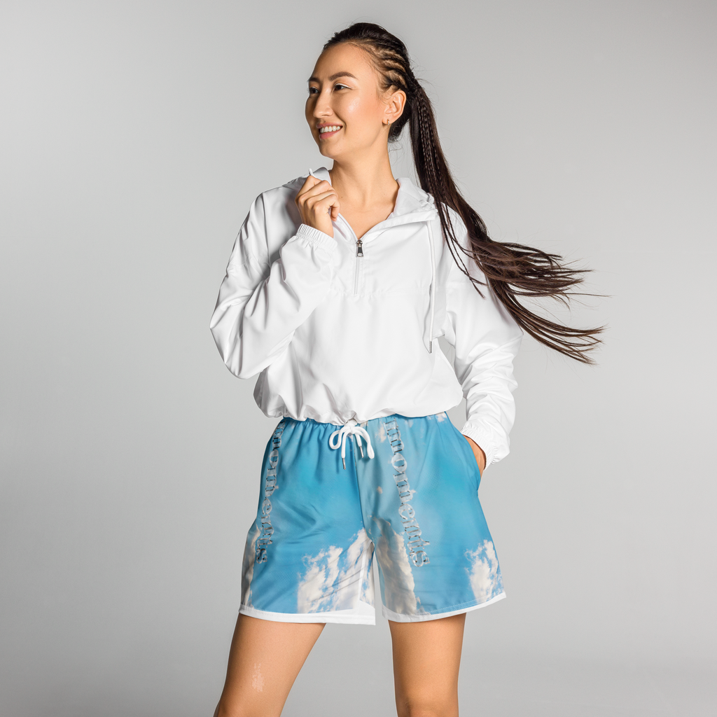 'MOMENTS' ALL-OVER PRINT ATHLETIC SHORTS (UNISEX)