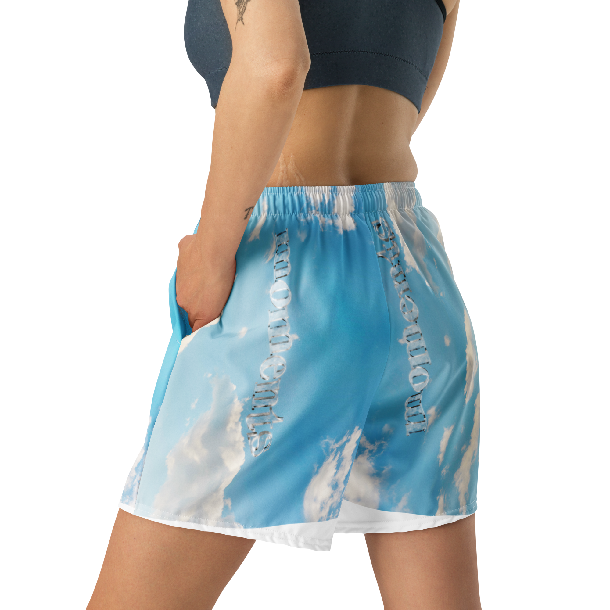 'MOMENTS' ALL-OVER PRINT ATHLETIC SHORTS (UNISEX)