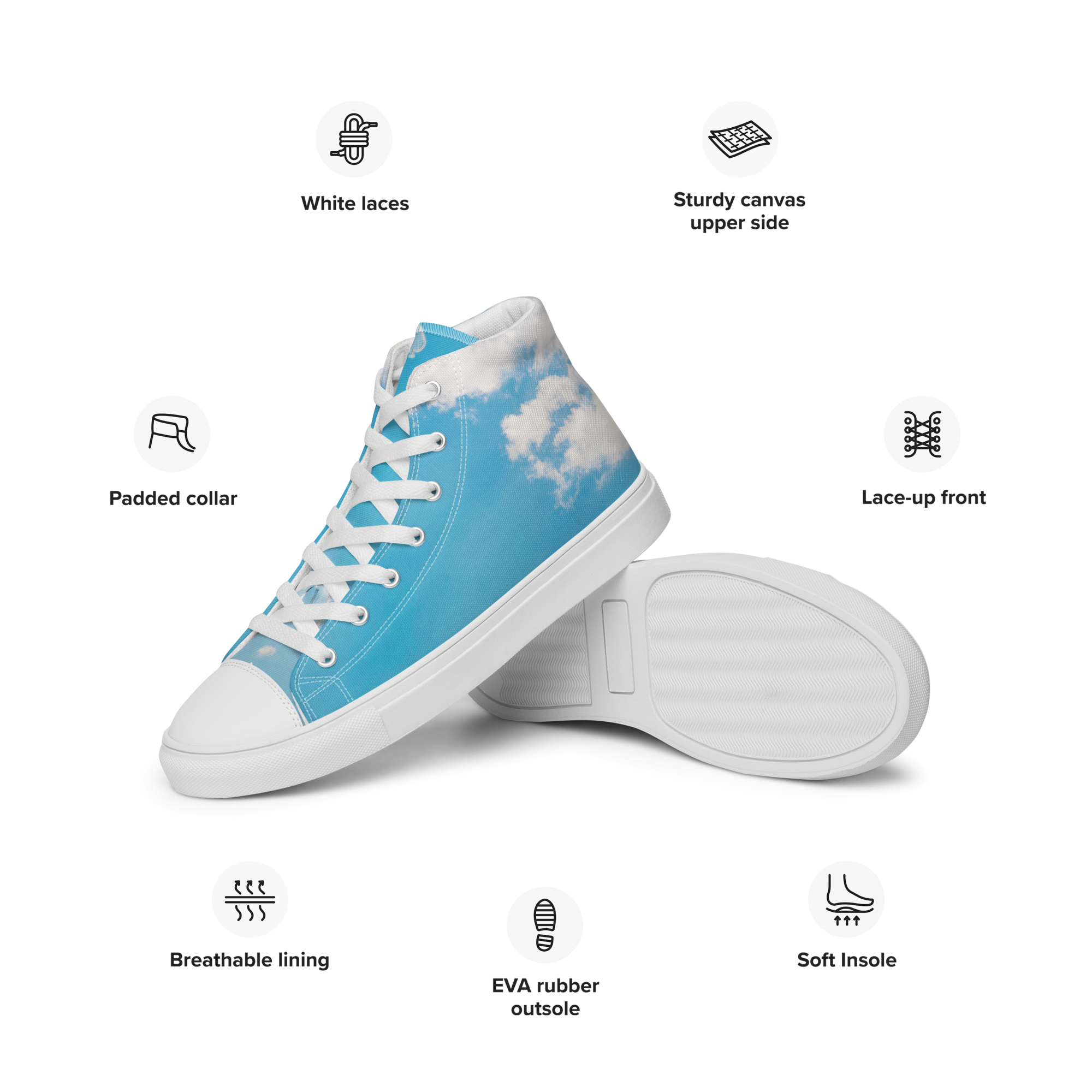 'MOMENTS' HIGH TOP CANVAS SCHUHE