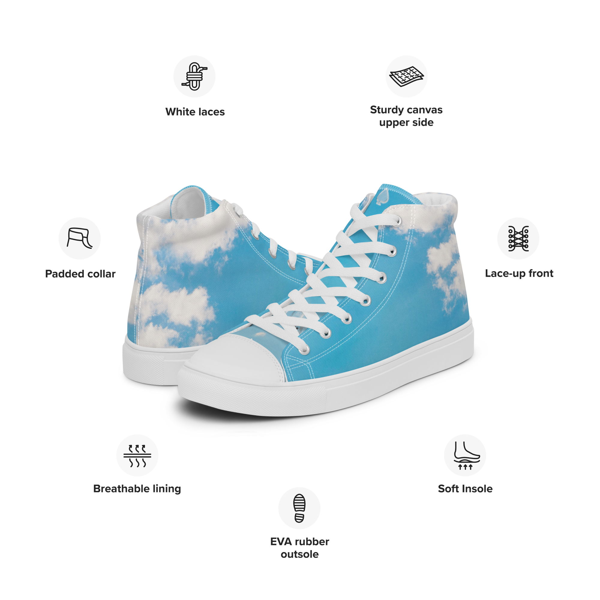 'MOMENTS' HIGH TOP CANVAS SCHUHE