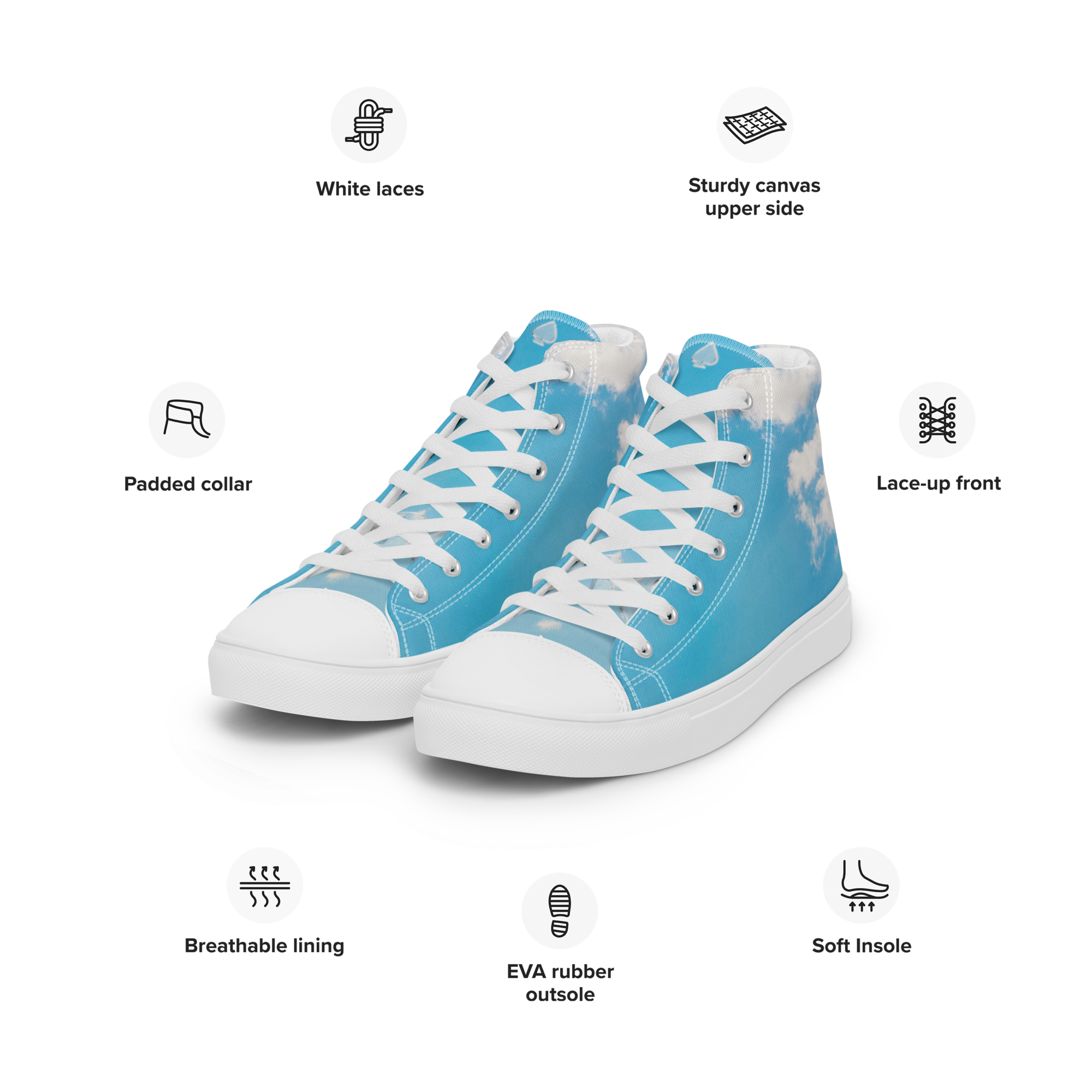 'MOMENTS' HIGH TOP CANVAS SCHUHE