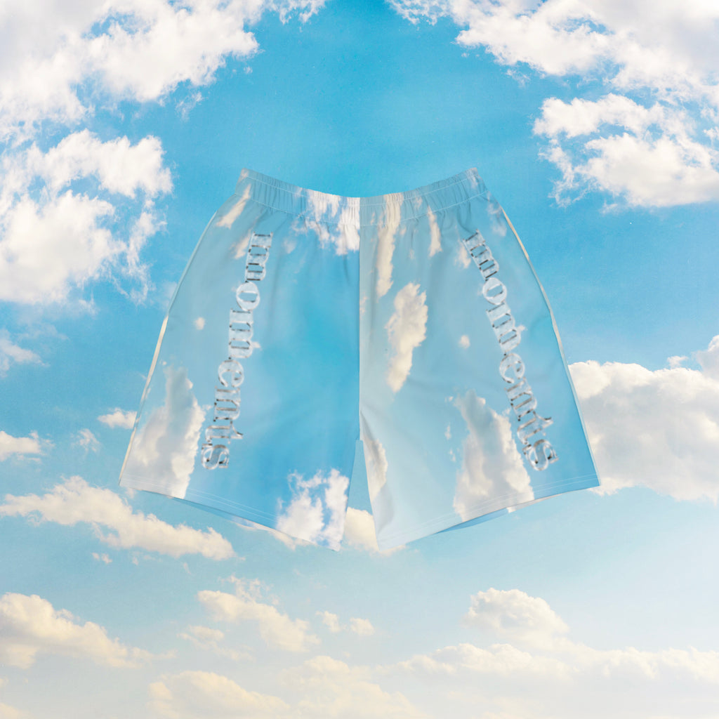 'MOMENTS' ALL-OVER PRINT ATHLETIC SHORTS (UNISEX)