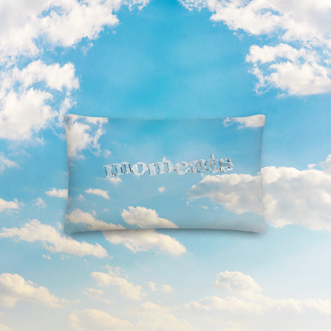 'moments' pillow